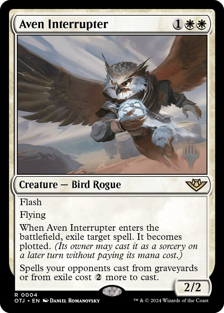 Aven Interrupter (Promo Pack) [Outlaws of Thunder Junction Promos] | Webway Games