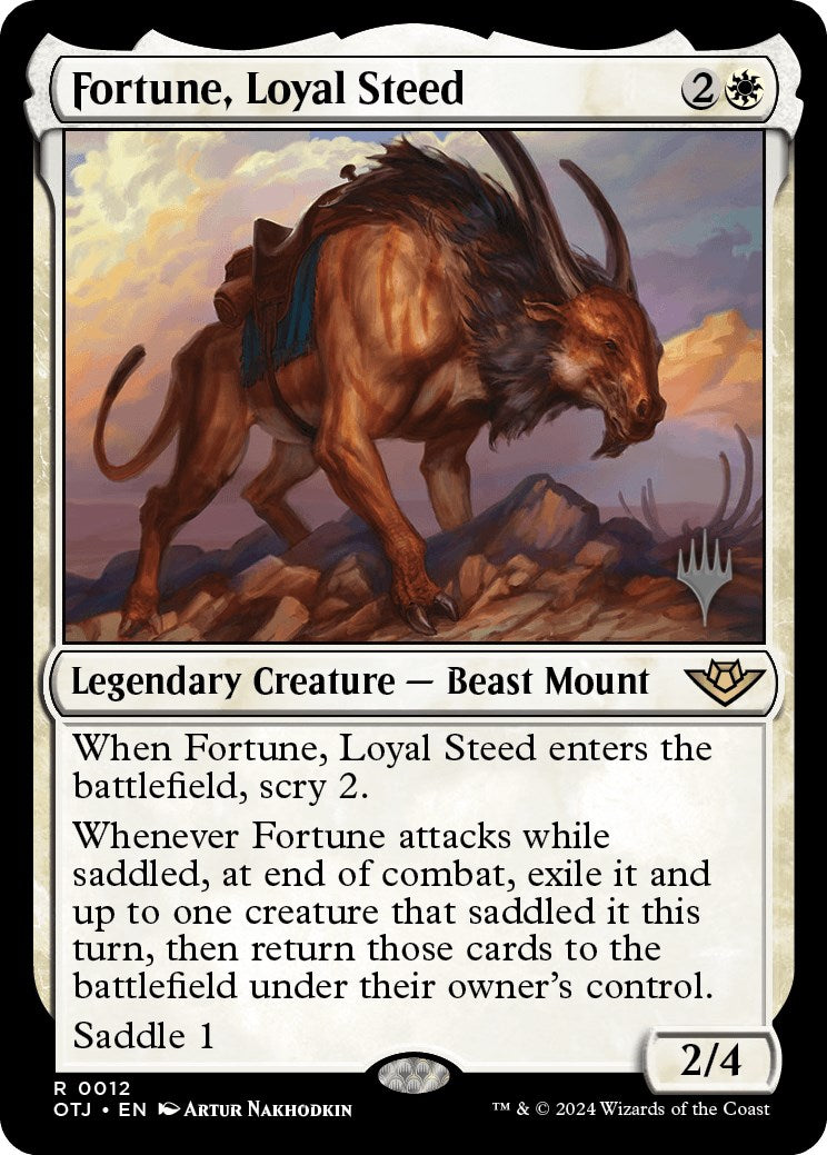 Fortune, Loyal Steed (Promo Pack) [Outlaws of Thunder Junction Promos] | Webway Games