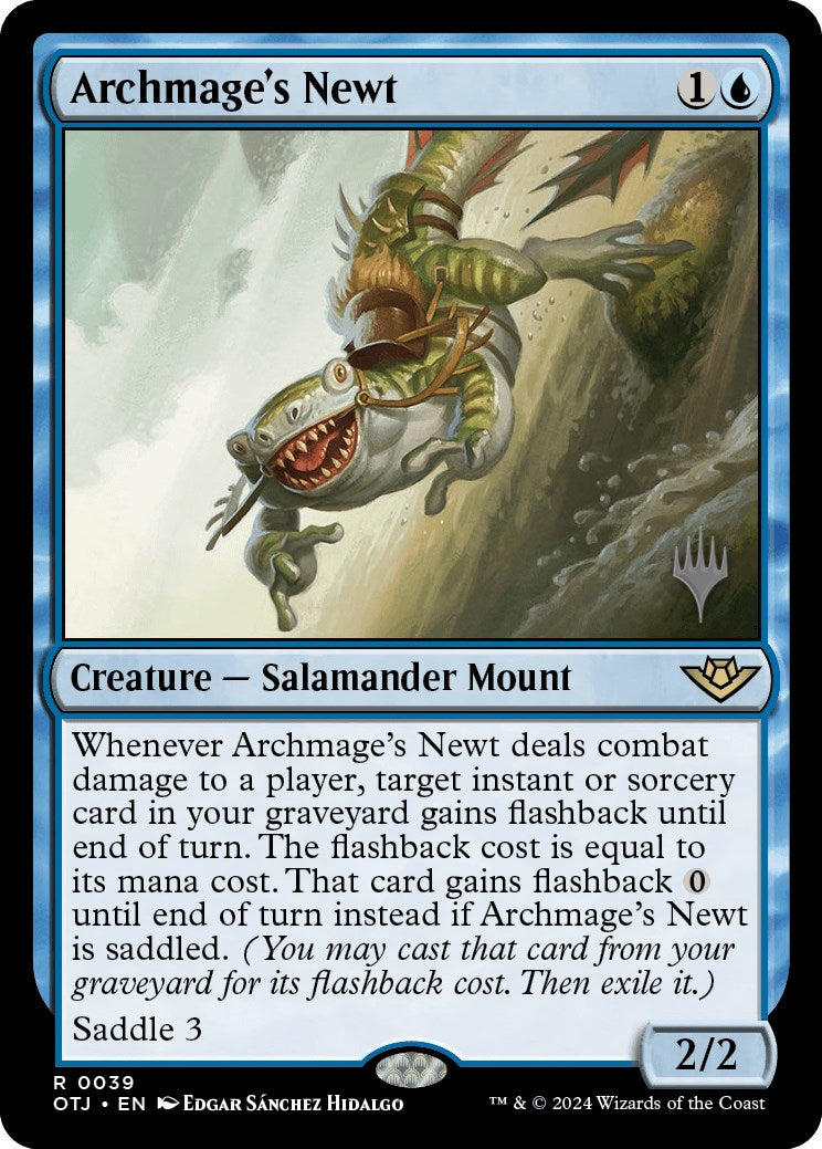 Archmage's Newt (Promo Pack) [Outlaws of Thunder Junction Promos] | Webway Games