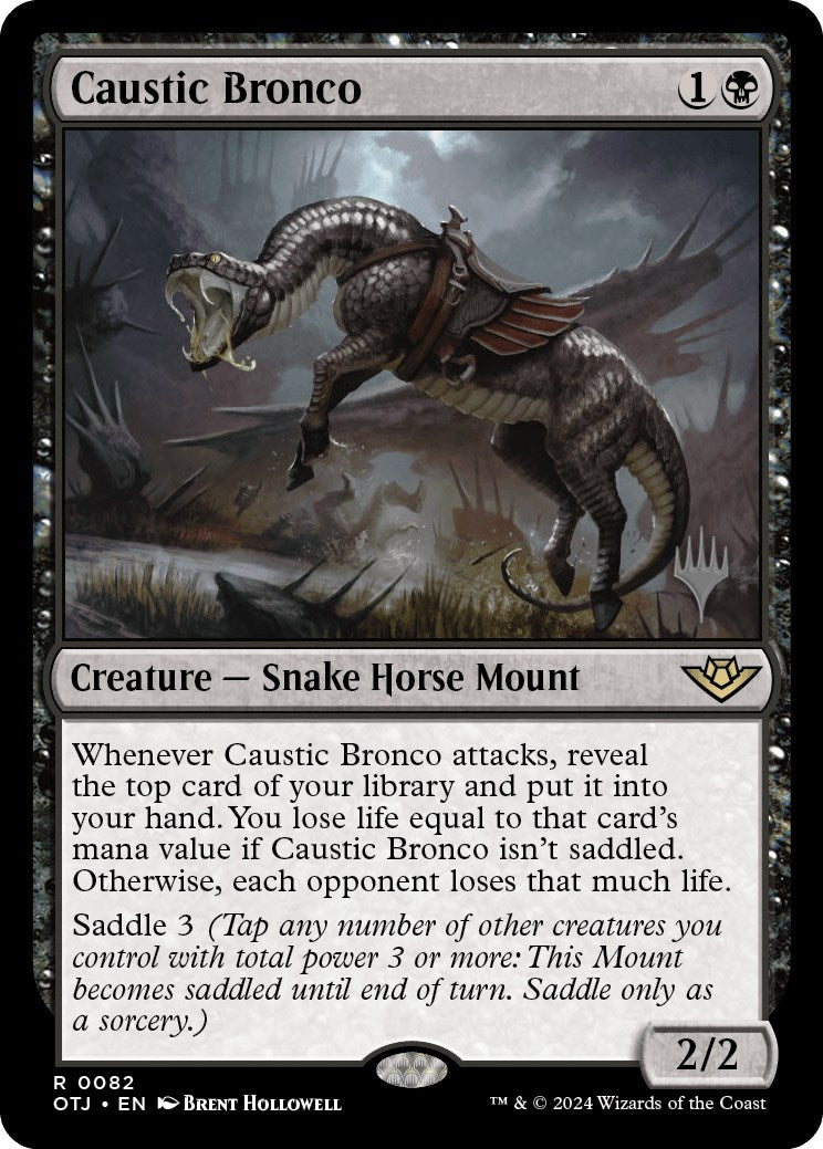Caustic Bronco (Promo Pack) [Outlaws of Thunder Junction Promos] | Webway Games