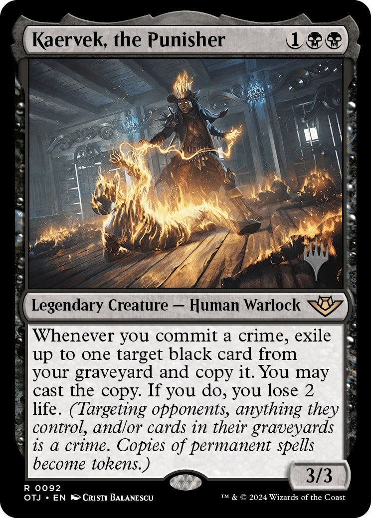 Kaervek, the Punisher (Promo Pack) [Outlaws of Thunder Junction Promos] | Webway Games