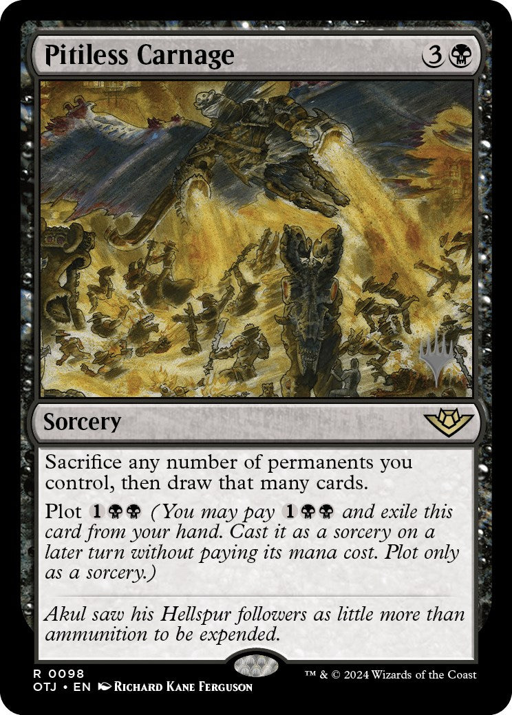 Pitiless Carnage (Promo Pack) [Outlaws of Thunder Junction Promos] | Webway Games
