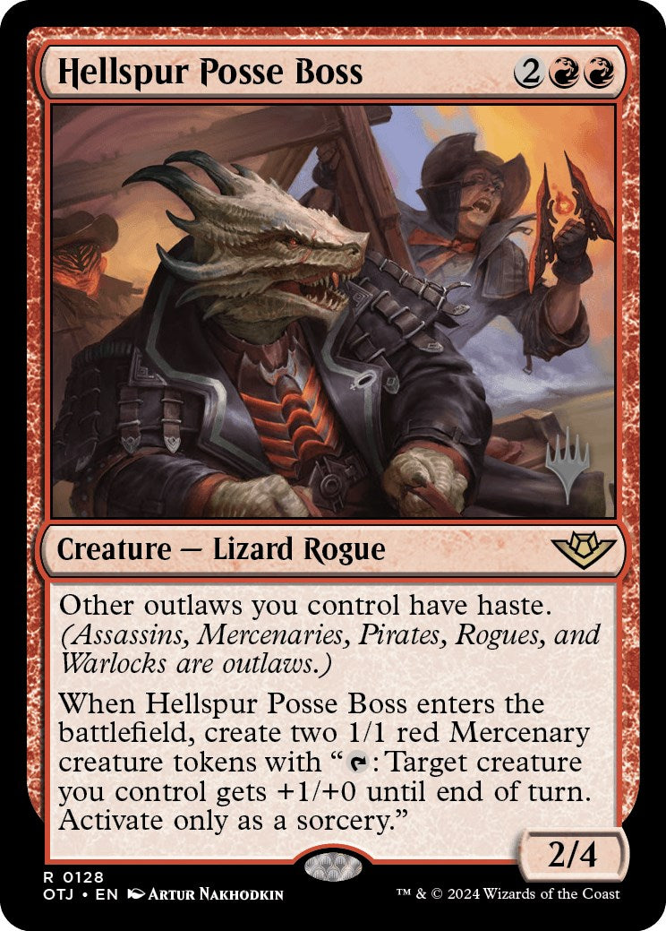 Hellspur Posse Boss (Promo Pack) [Outlaws of Thunder Junction Promos] | Webway Games