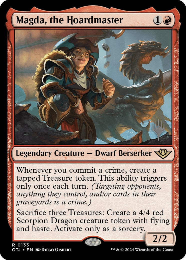 Magda, the Hoardmaster (Promo Pack) [Outlaws of Thunder Junction Promos] | Webway Games