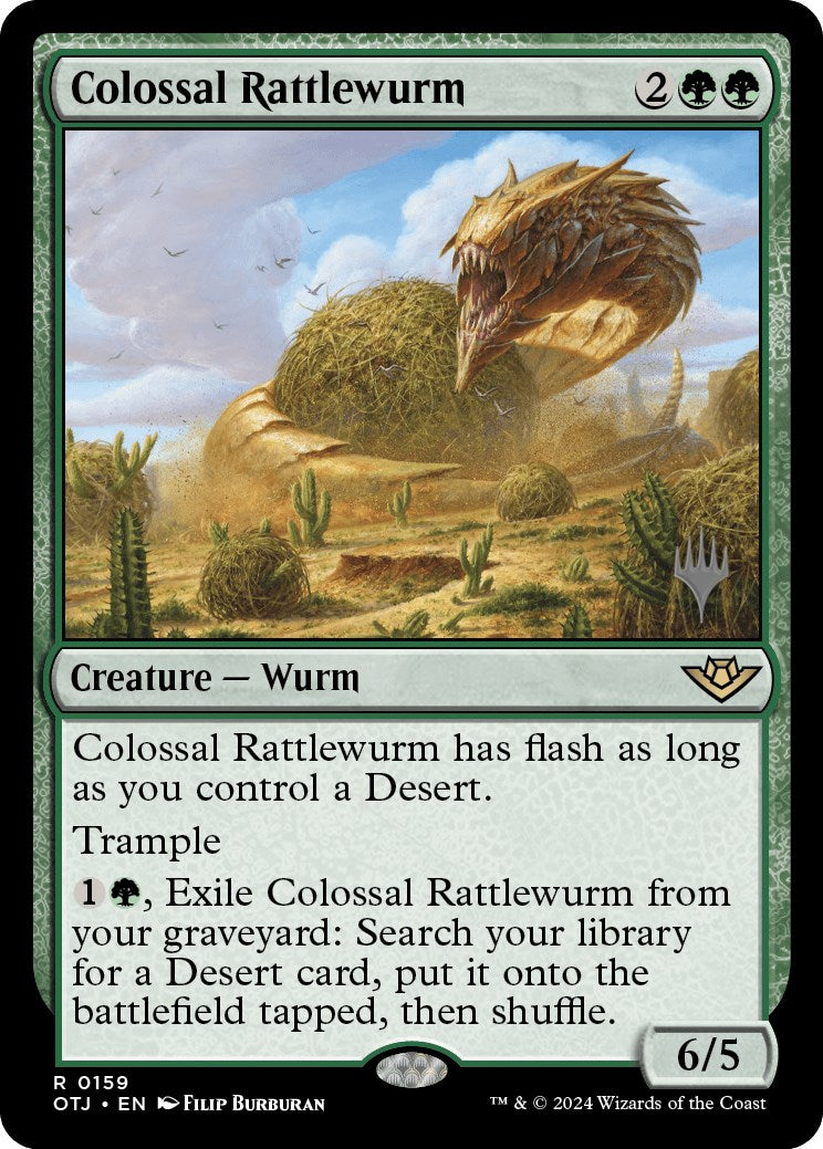 Colossal Rattlewurm (Promo Pack) [Outlaws of Thunder Junction Promos] | Webway Games