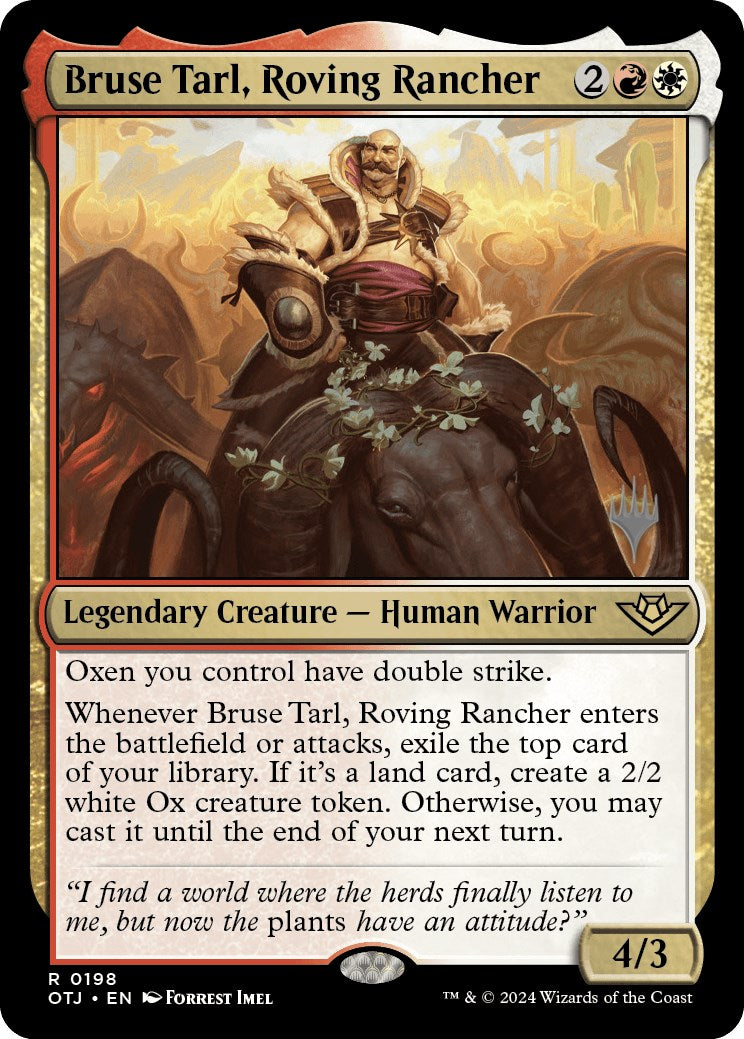 Bruse Tarl, Roving Rancher (Promo Pack) [Outlaws of Thunder Junction Promos] | Webway Games