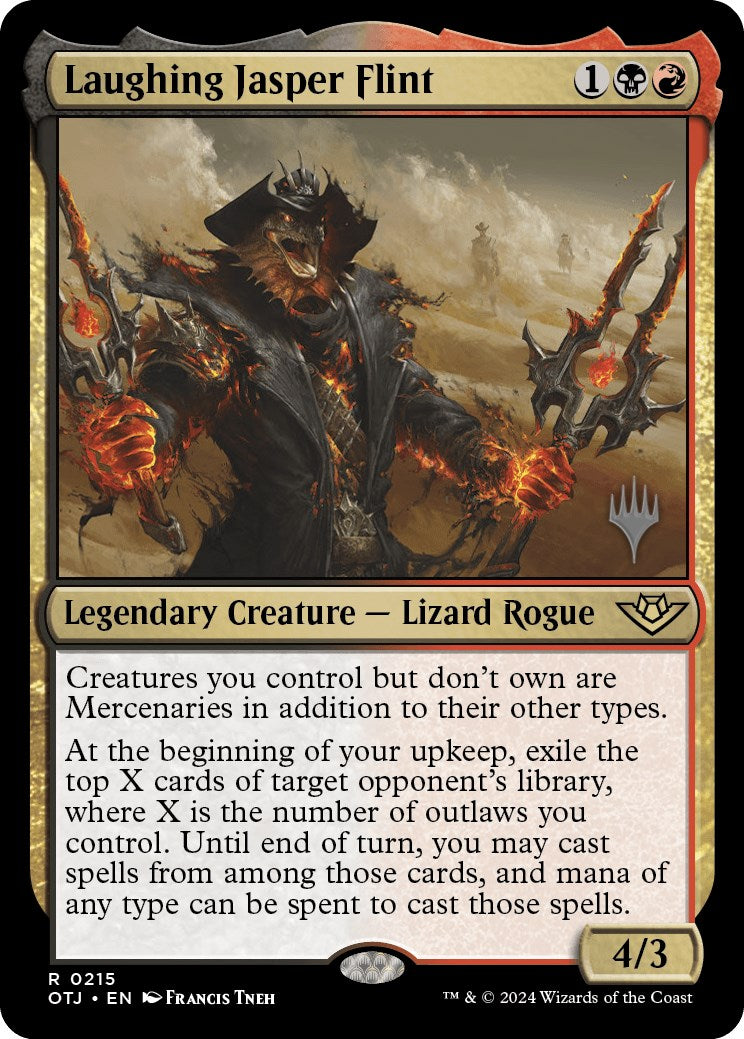 Laughing Jasper Flint (Promo Pack) [Outlaws of Thunder Junction Promos] | Webway Games