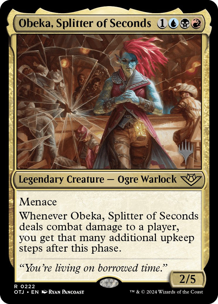 Obeka, Splitter of Seconds (Promo Pack) [Outlaws of Thunder Junction Promos] | Webway Games