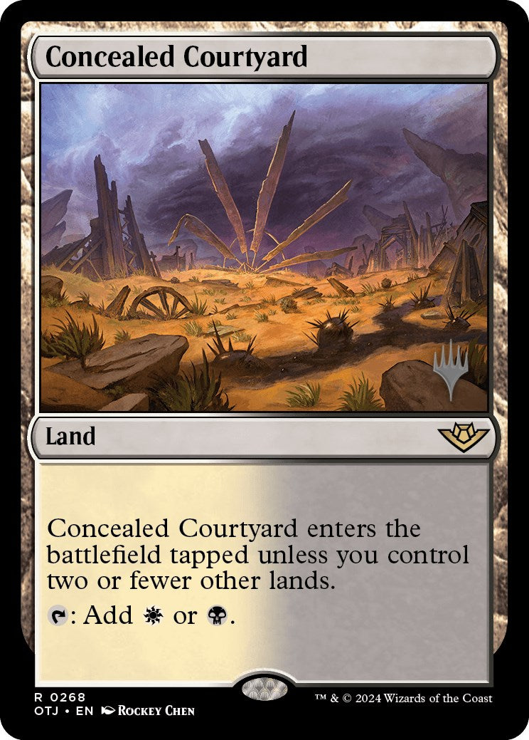 Concealed Courtyard (Promo Pack) [Outlaws of Thunder Junction Promos] | Webway Games