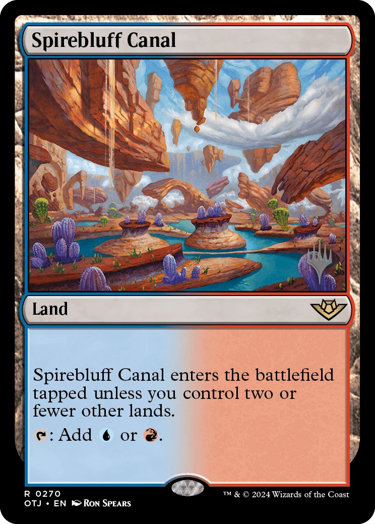 Spirebluff Canal (Promo Pack) [Outlaws of Thunder Junction Promos] | Webway Games