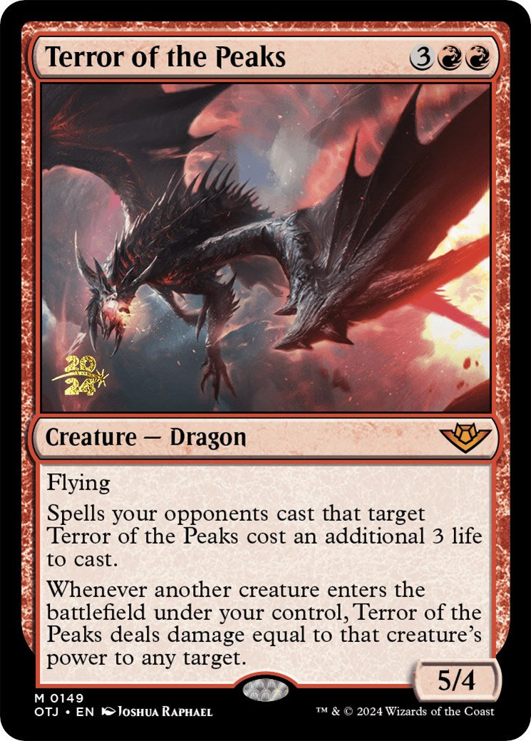 Terror of the Peaks (OTJ) [Outlaws of Thunder Junction Prerelease Promos] | Webway Games