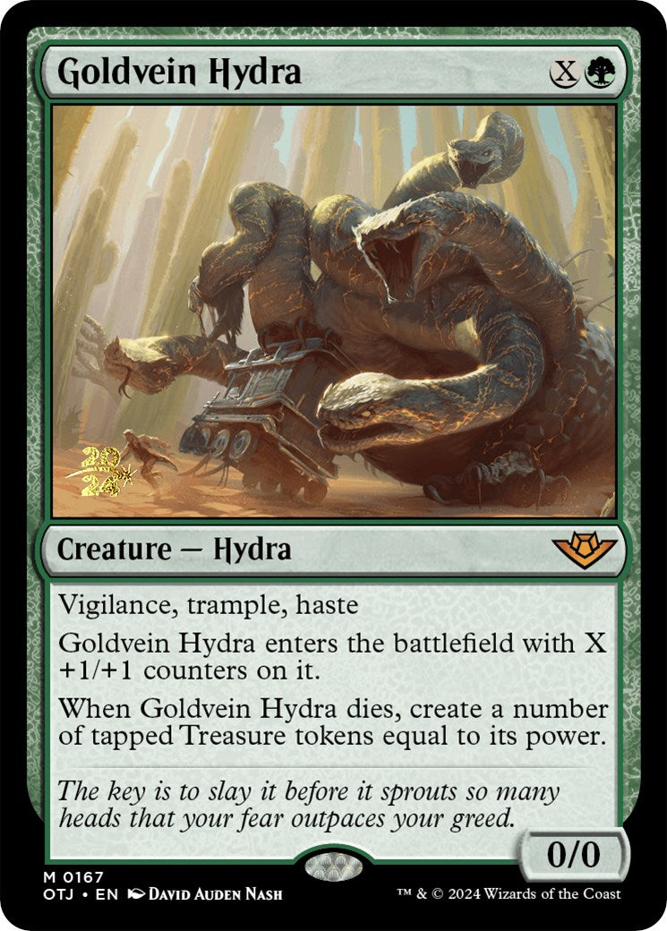 Goldvein Hydra [Outlaws of Thunder Junction Prerelease Promos] | Webway Games