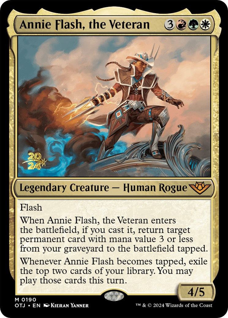 Annie Flash, the Veteran [Outlaws of Thunder Junction Prerelease Promos] | Webway Games