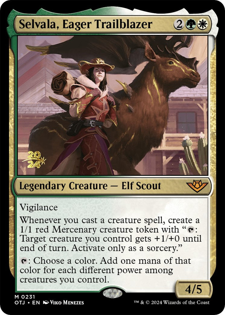 Selvala, Eager Trailblazer [Outlaws of Thunder Junction Prerelease Promos] | Webway Games