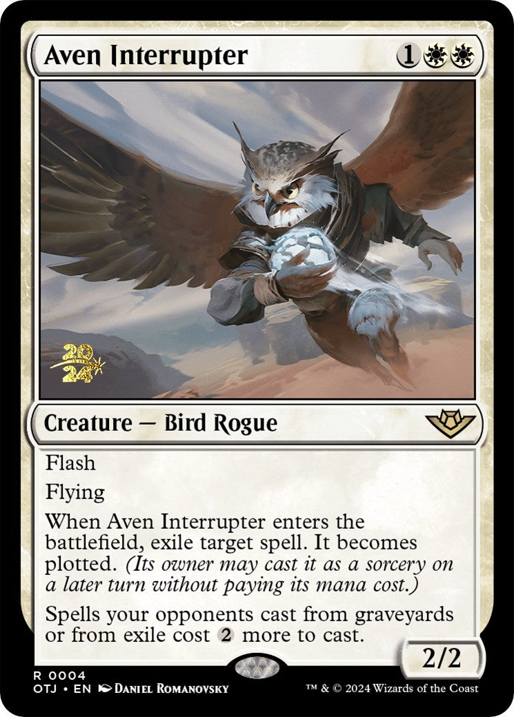 Aven Interrupter [Outlaws of Thunder Junction Prerelease Promos] | Webway Games