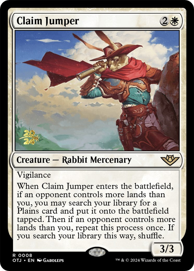 Claim Jumper [Outlaws of Thunder Junction Prerelease Promos] | Webway Games