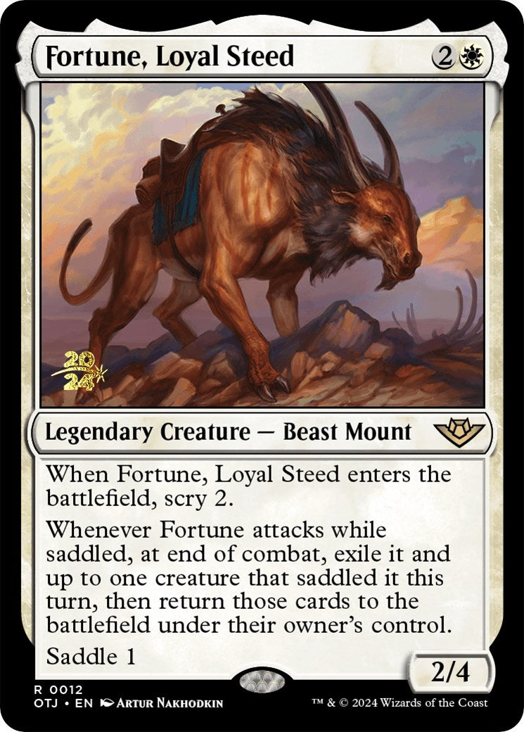 Fortune, Loyal Steed [Outlaws of Thunder Junction Prerelease Promos] | Webway Games