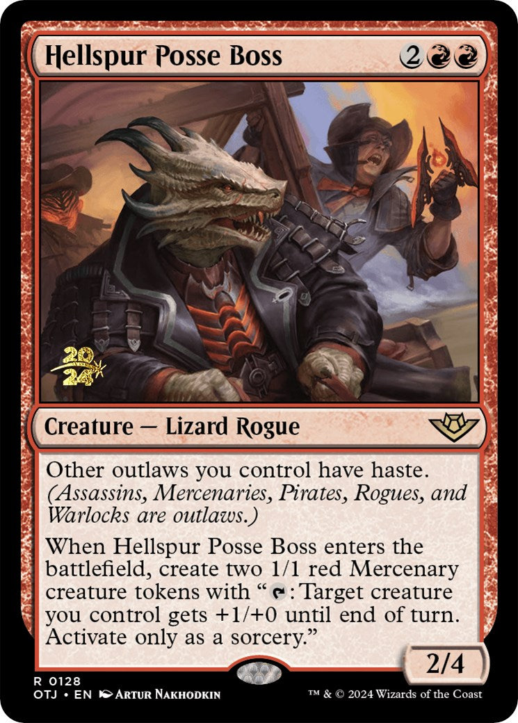 Hellspur Posse Boss [Outlaws of Thunder Junction Prerelease Promos] | Webway Games