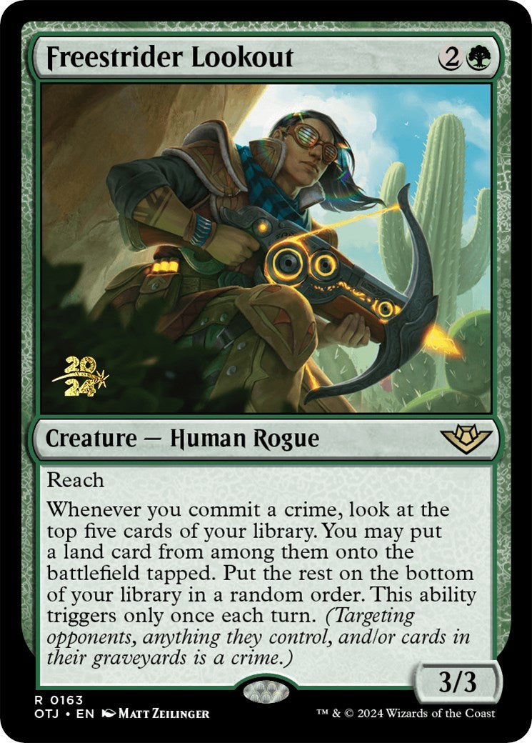 Freestrider Lookout [Outlaws of Thunder Junction Prerelease Promos] | Webway Games
