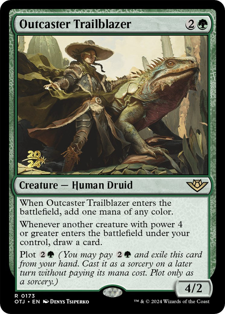 Outcaster Trailblazer [Outlaws of Thunder Junction Prerelease Promos] | Webway Games