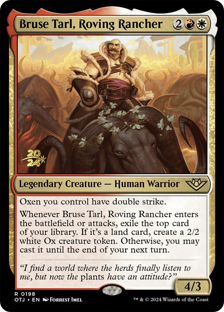 Bruse Tarl, Roving Rancher [Outlaws of Thunder Junction Prerelease Promos] | Webway Games