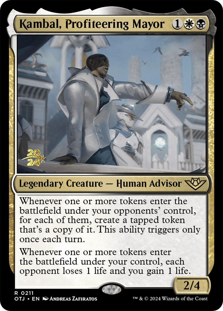 Kambal, Profiteering Mayor [Outlaws of Thunder Junction Prerelease Promos] | Webway Games