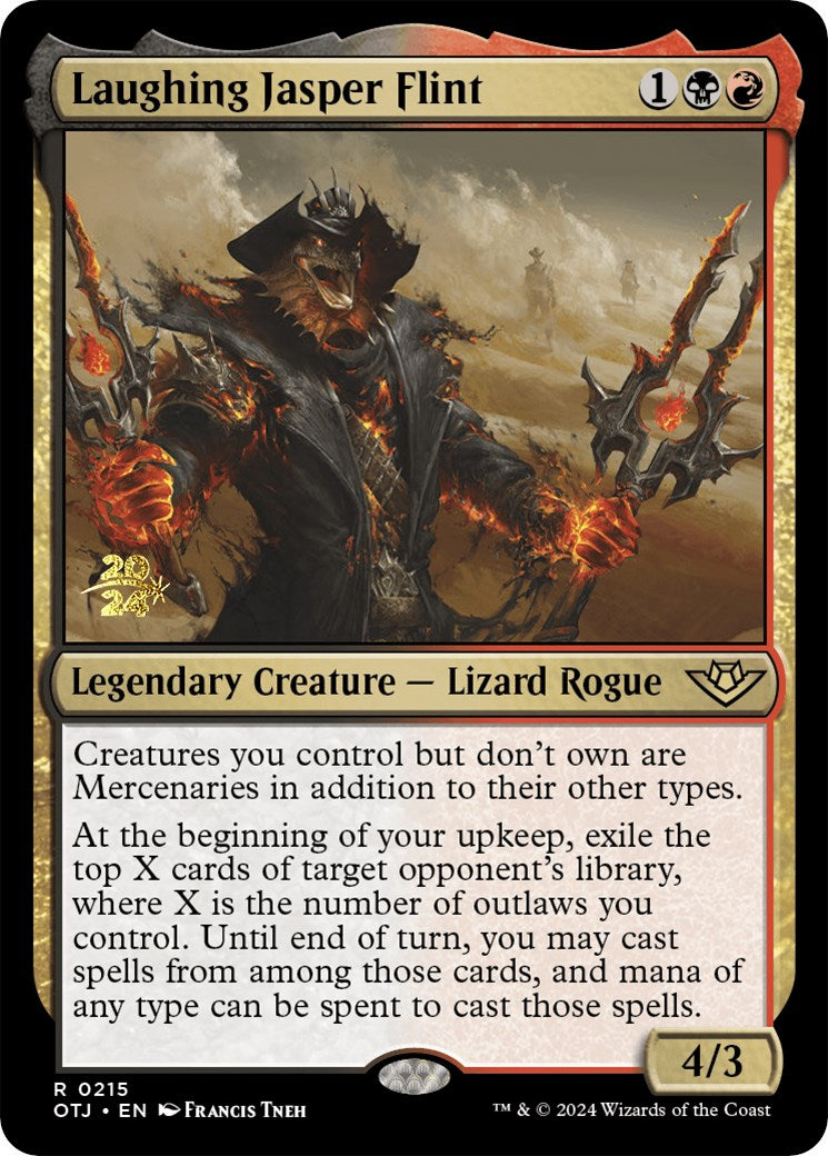 Laughing Jasper Flint [Outlaws of Thunder Junction Prerelease Promos] | Webway Games