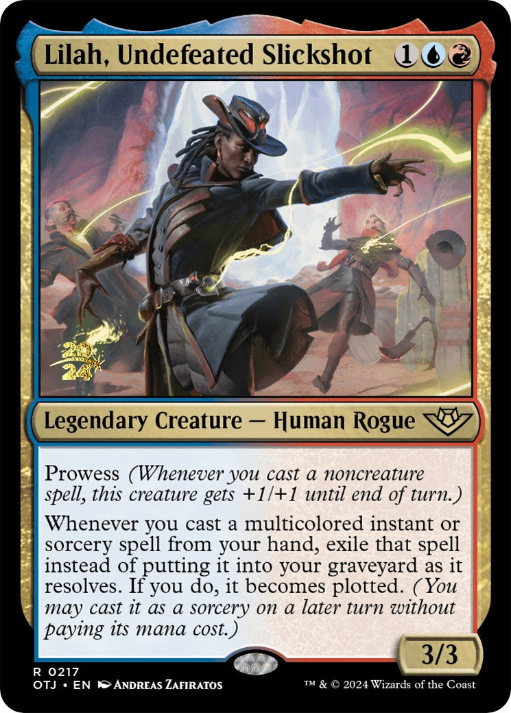 Lilah, Undefeated Slickshot [Outlaws of Thunder Junction Prerelease Promos] | Webway Games