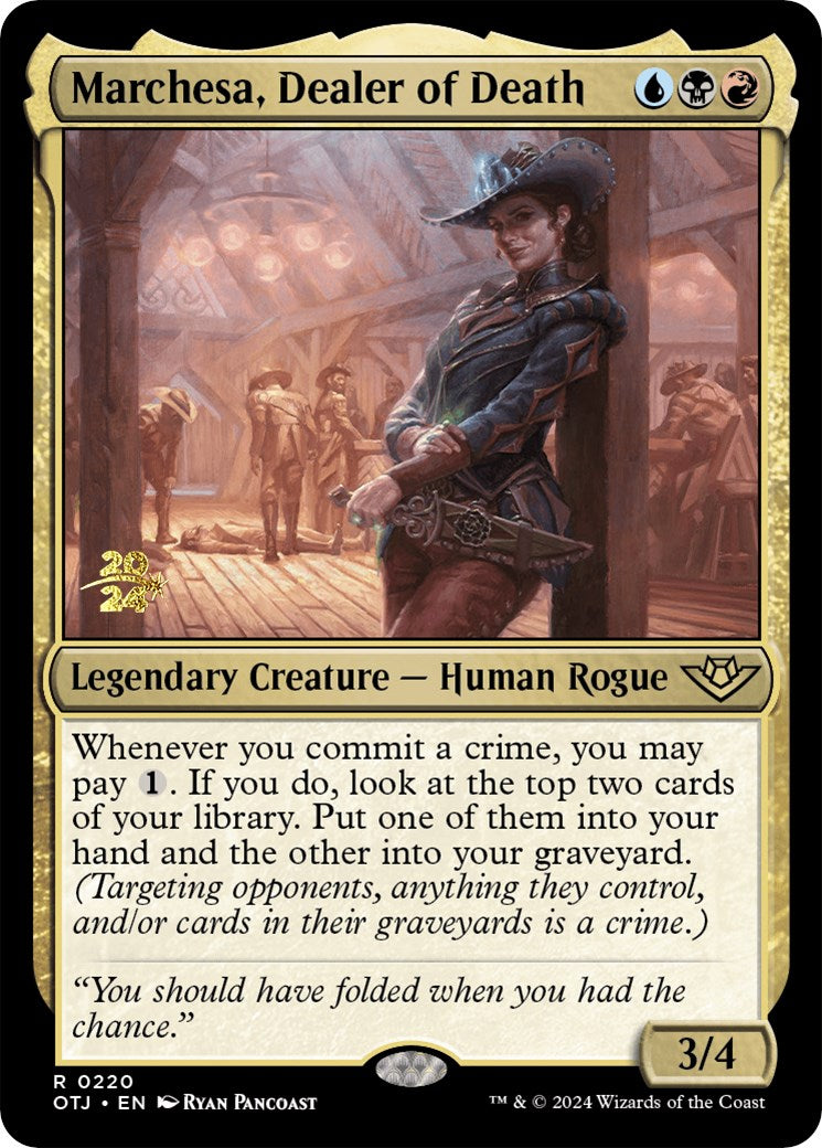 Marchesa, Dealer of Death [Outlaws of Thunder Junction Prerelease Promos] | Webway Games