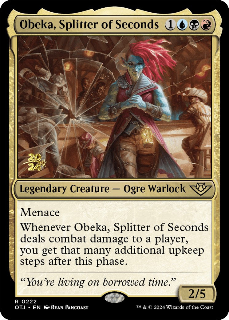 Obeka, Splitter of Seconds [Outlaws of Thunder Junction Prerelease Promos] | Webway Games