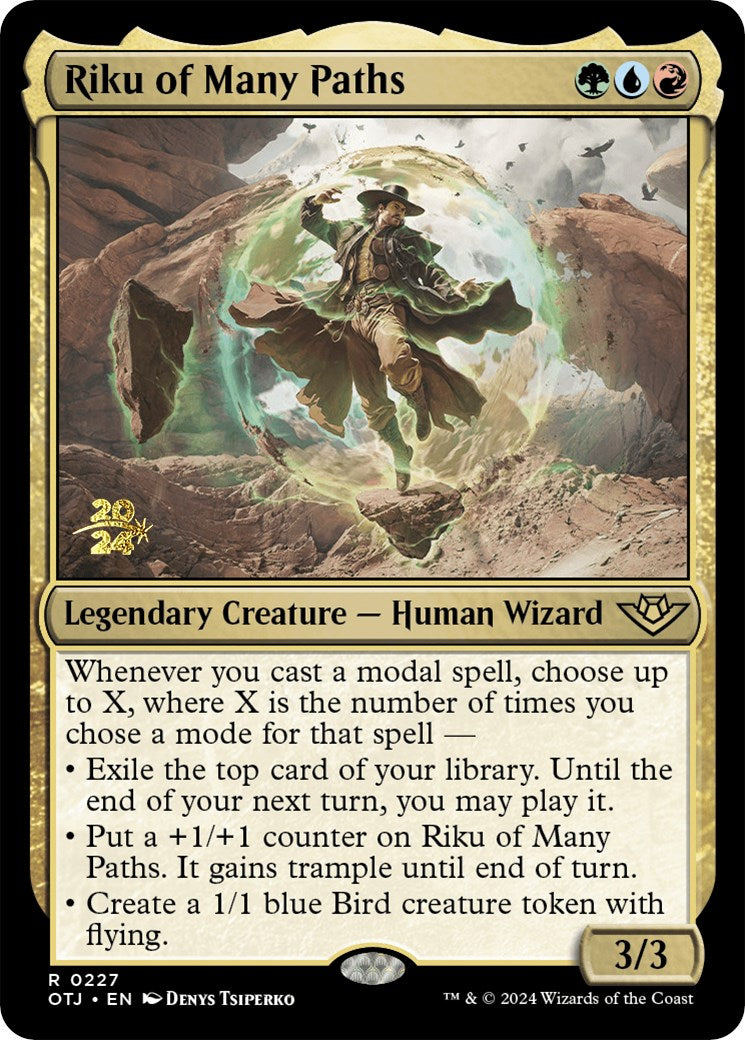 Riku of Many Paths [Outlaws of Thunder Junction Prerelease Promos] | Webway Games