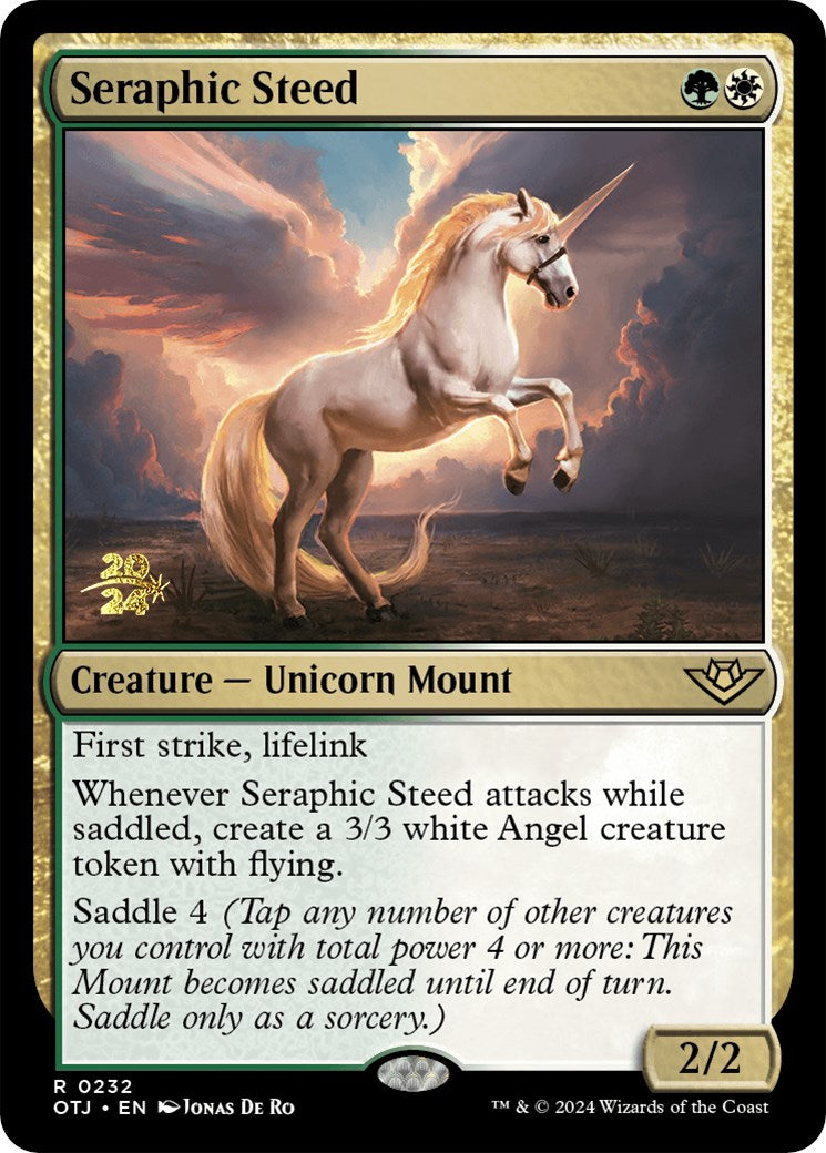 Seraphic Steed [Outlaws of Thunder Junction Prerelease Promos] | Webway Games