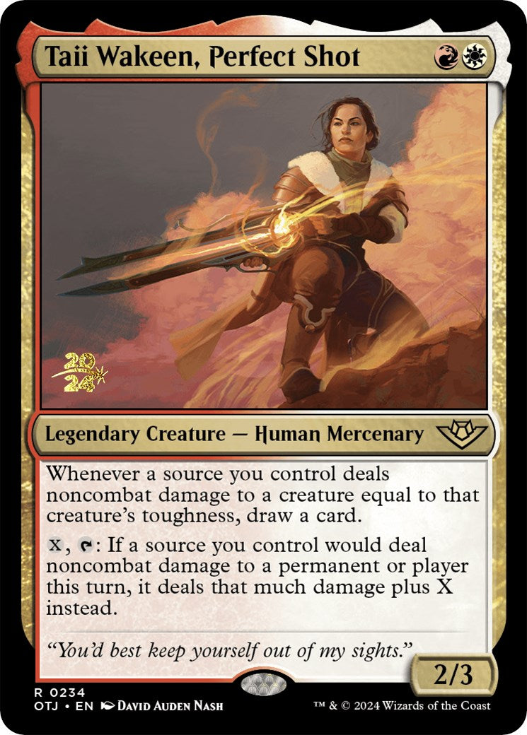 Taii Wakeen, Perfect Shot [Outlaws of Thunder Junction Prerelease Promos] | Webway Games