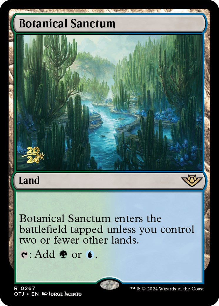 Botanical Sanctum (OTJ) [Outlaws of Thunder Junction Prerelease Promos] | Webway Games