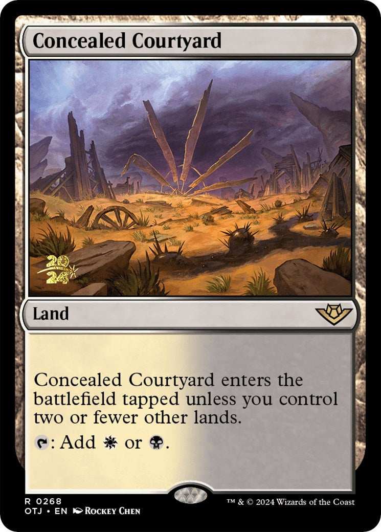 Concealed Courtyard (OTJ) [Outlaws of Thunder Junction Prerelease Promos] | Webway Games