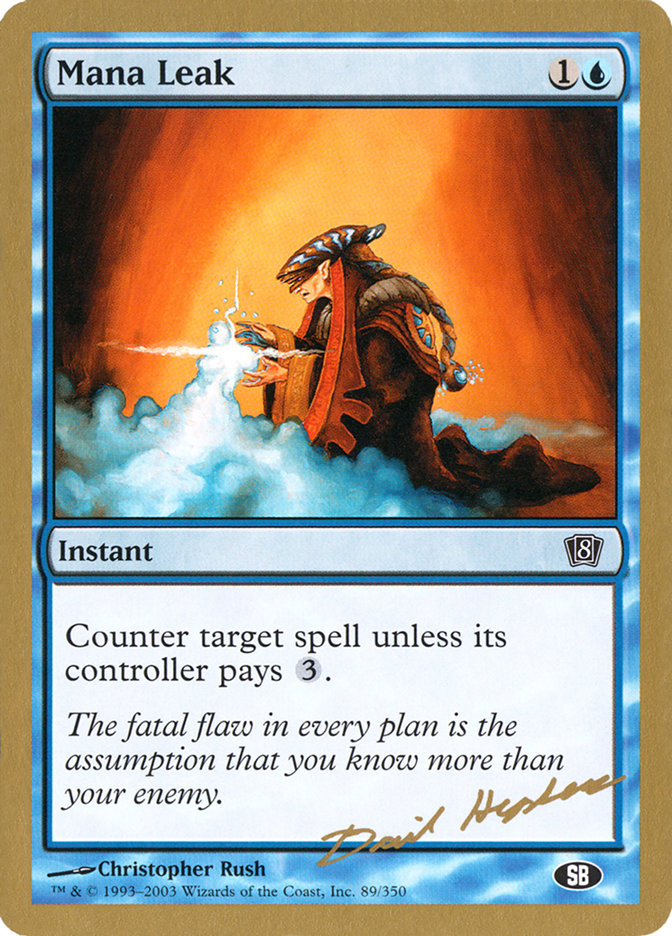 Mana Leak (Dave Humpherys) (SB) [World Championship Decks 2003] | Webway Games