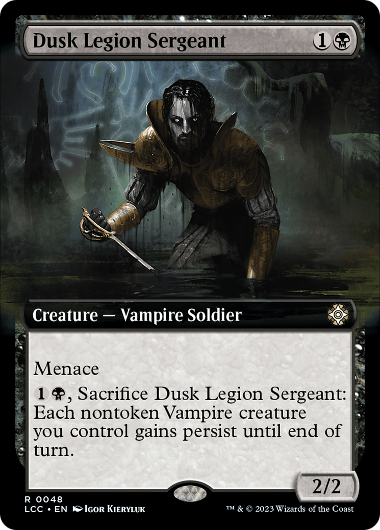 Dusk Legion Sergeant (Extended Art) [The Lost Caverns of Ixalan Commander] | Webway Games