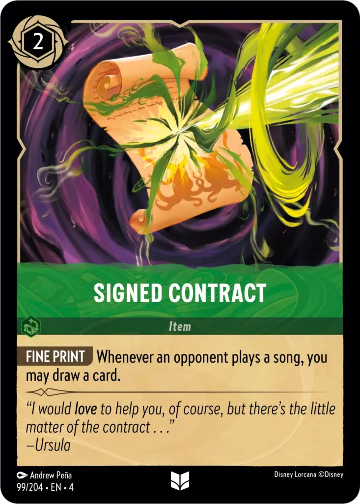 Signed Contract (99/204) [Ursula's Return] | Webway Games