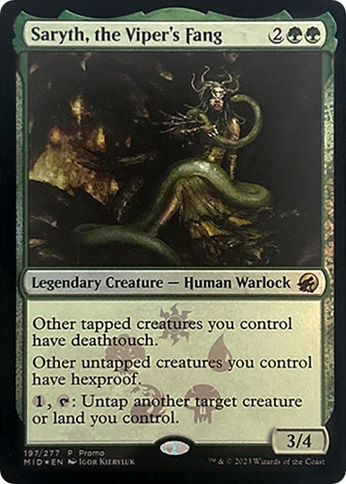 Saryth, the Viper's Fang [Media Promos] | Webway Games