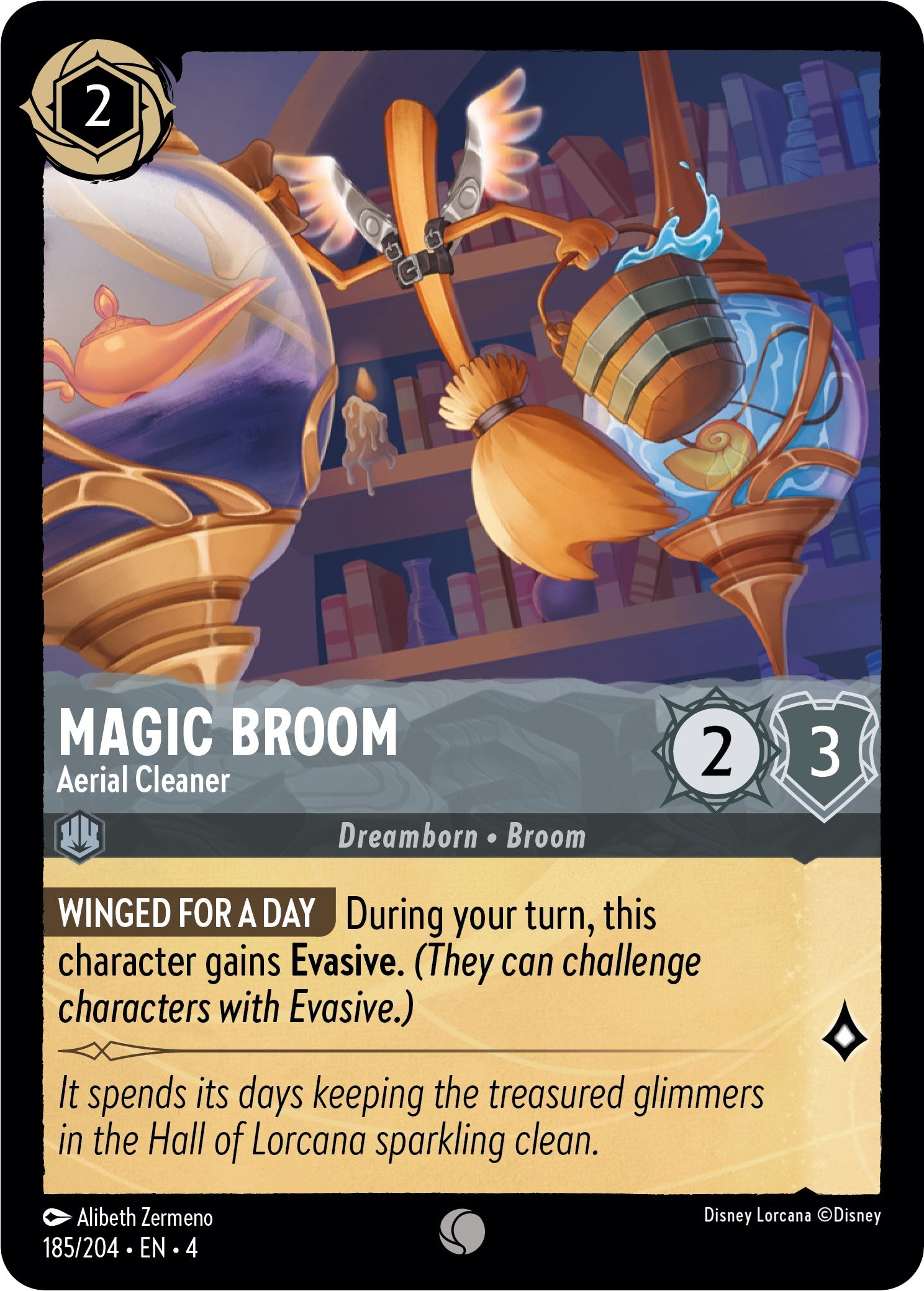 Magic Broom - Aerial Cleaner (185/204) [Ursula's Return] | Webway Games