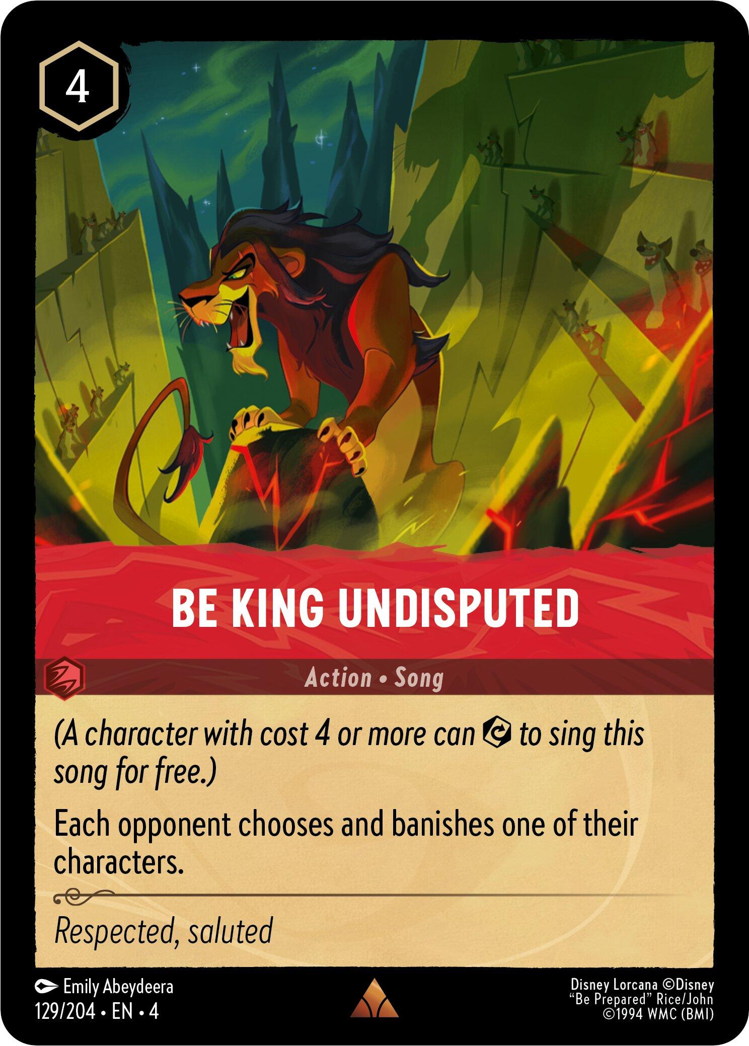 Be King Undisputed (129/204) [Ursula's Return] | Webway Games