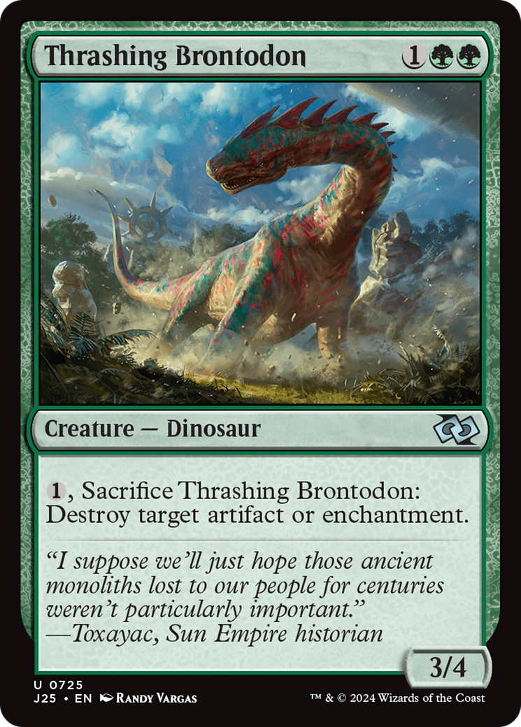Thrashing Brontodon [Foundations Jumpstart] | Webway Games