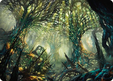 The Hunter Maze Art Card [Phyrexia: All Will Be One Art Series] | Webway Games