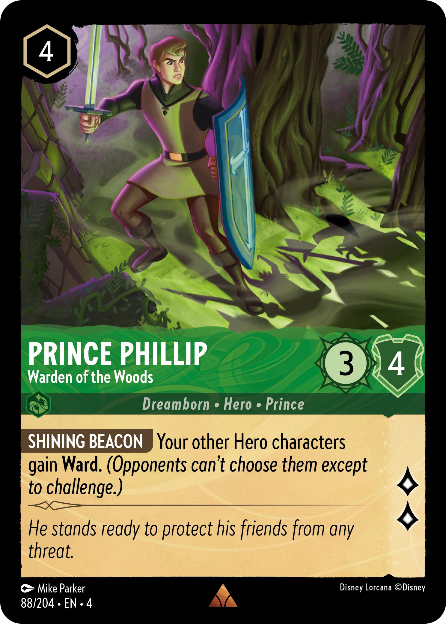 Prince Phillip - Warden of the Woods (88/204) [Ursula's Return] | Webway Games