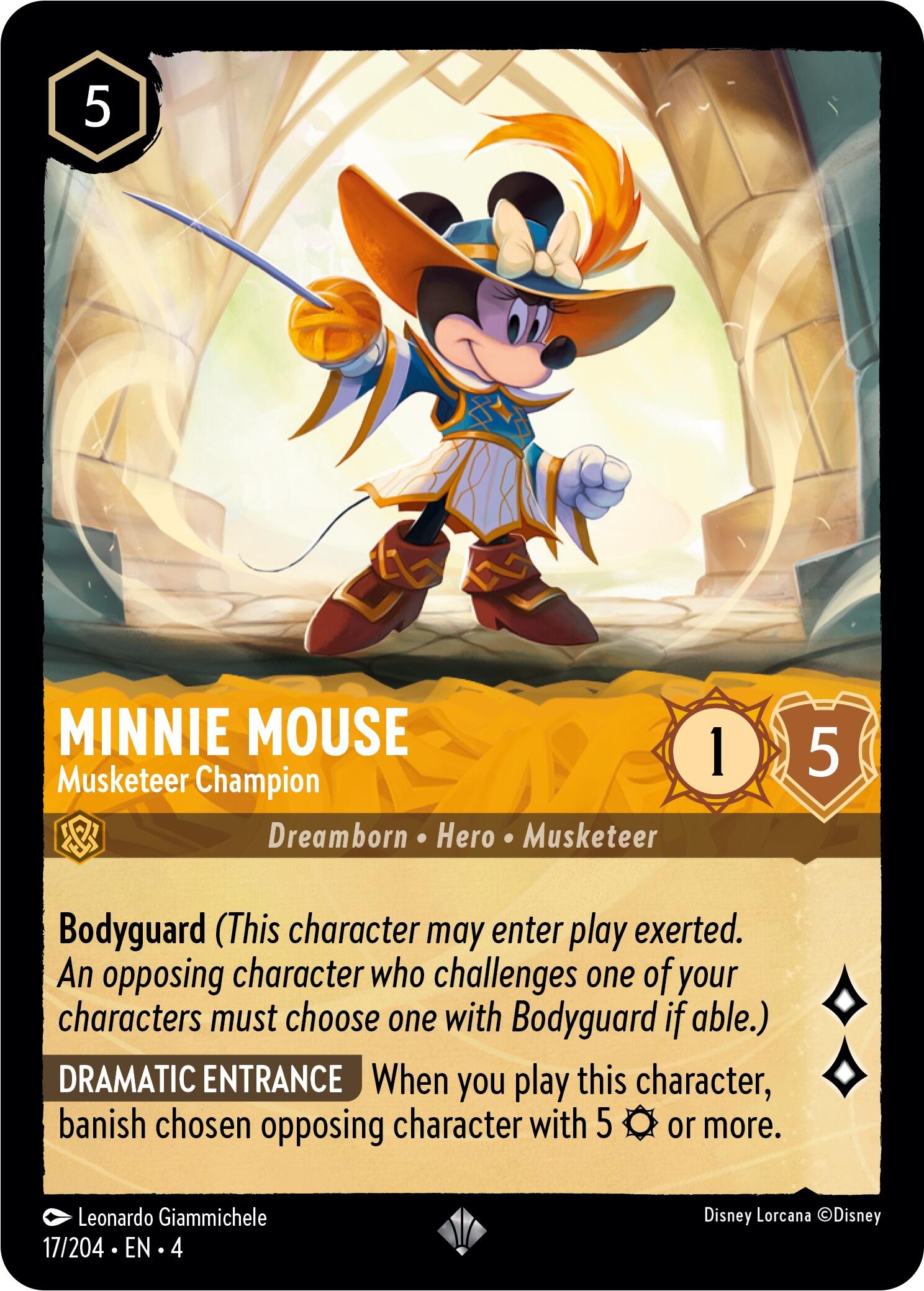 Minnie Mouse - Musketeer Champion (17/204) [Ursula's Return] | Webway Games