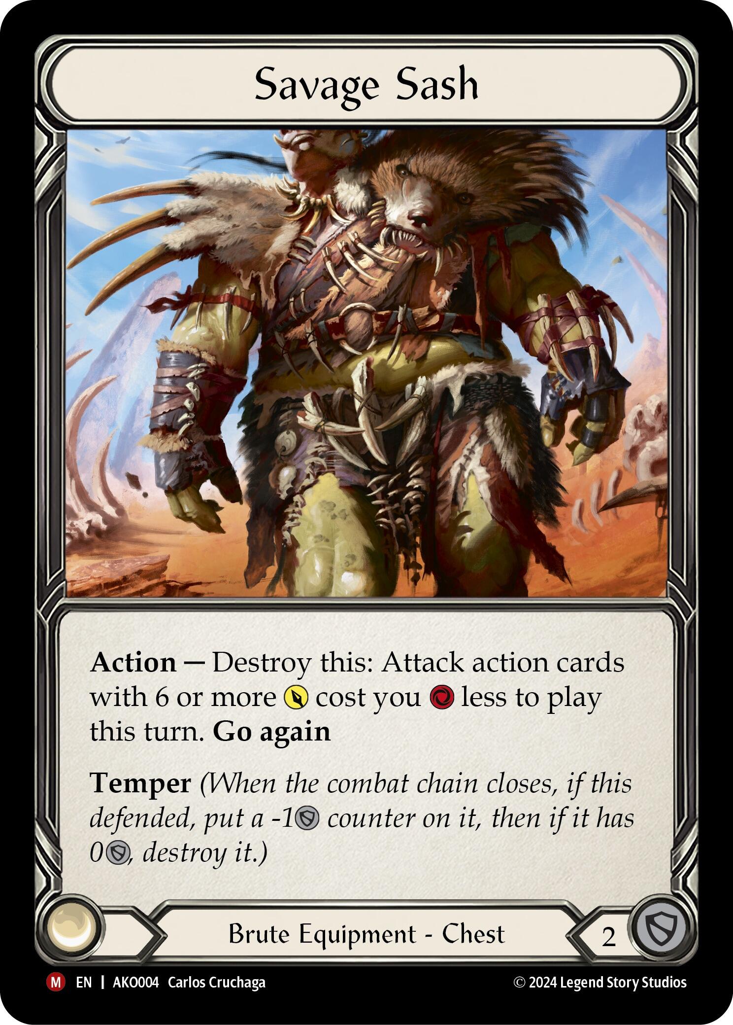 Savage Sash [AKO004] (Armory Deck: Kayo) | Webway Games