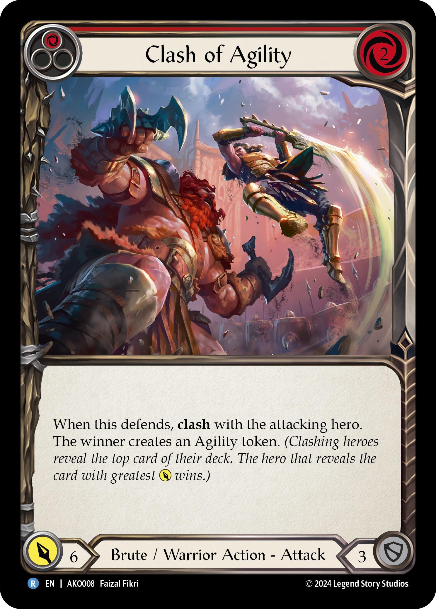 Clash of Agility (Red) [AKO008] (Armory Deck: Kayo) | Webway Games