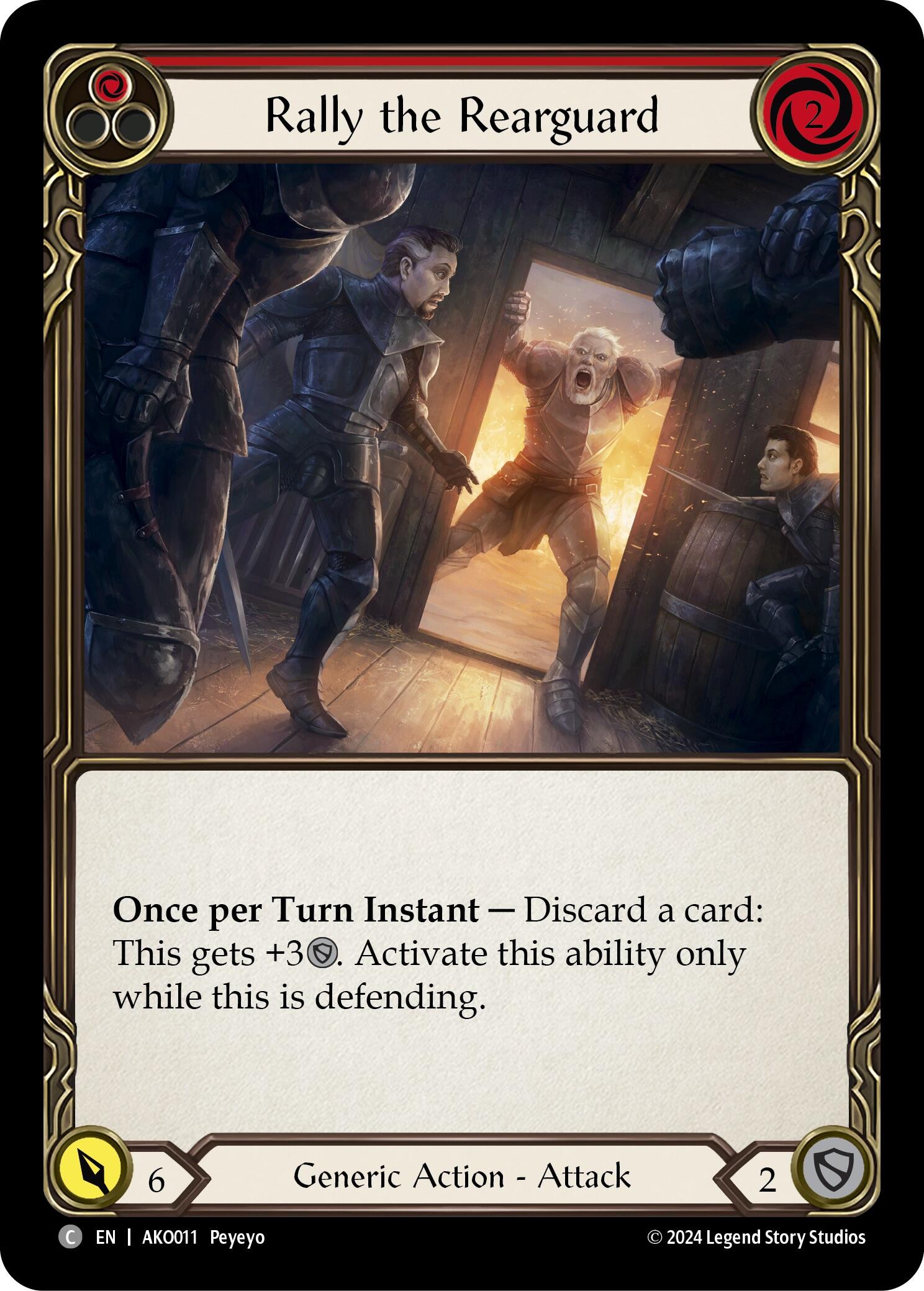 Rally the Rearguard (Red) [AKO011] (Armory Deck: Kayo) | Webway Games