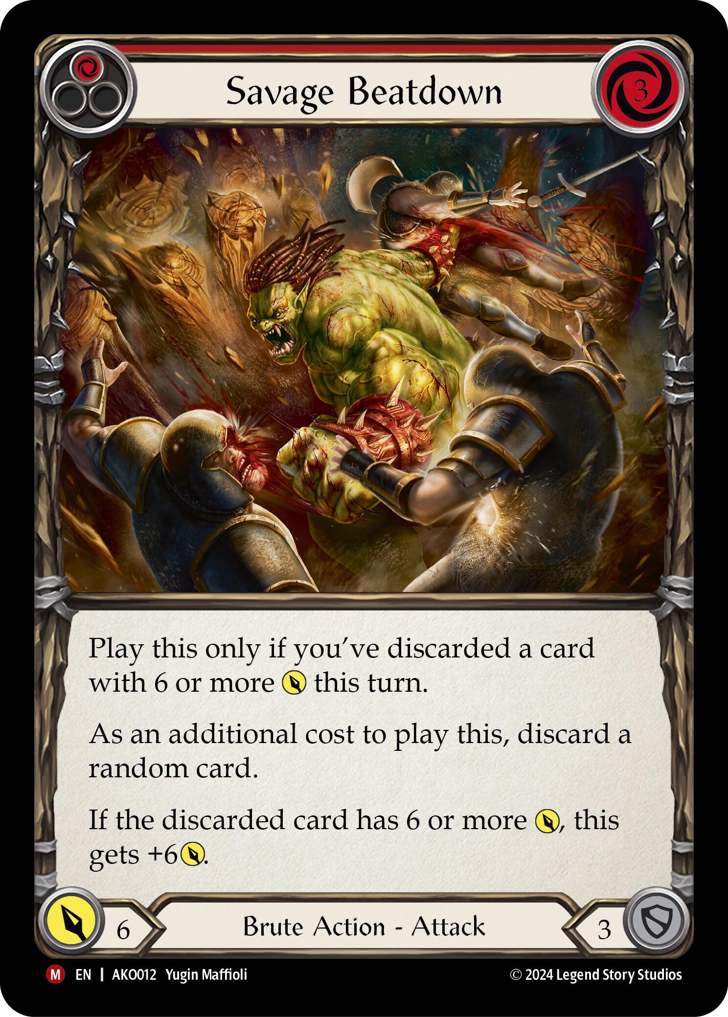 Savage Beatdown [AKO012] (Armory Deck: Kayo) | Webway Games