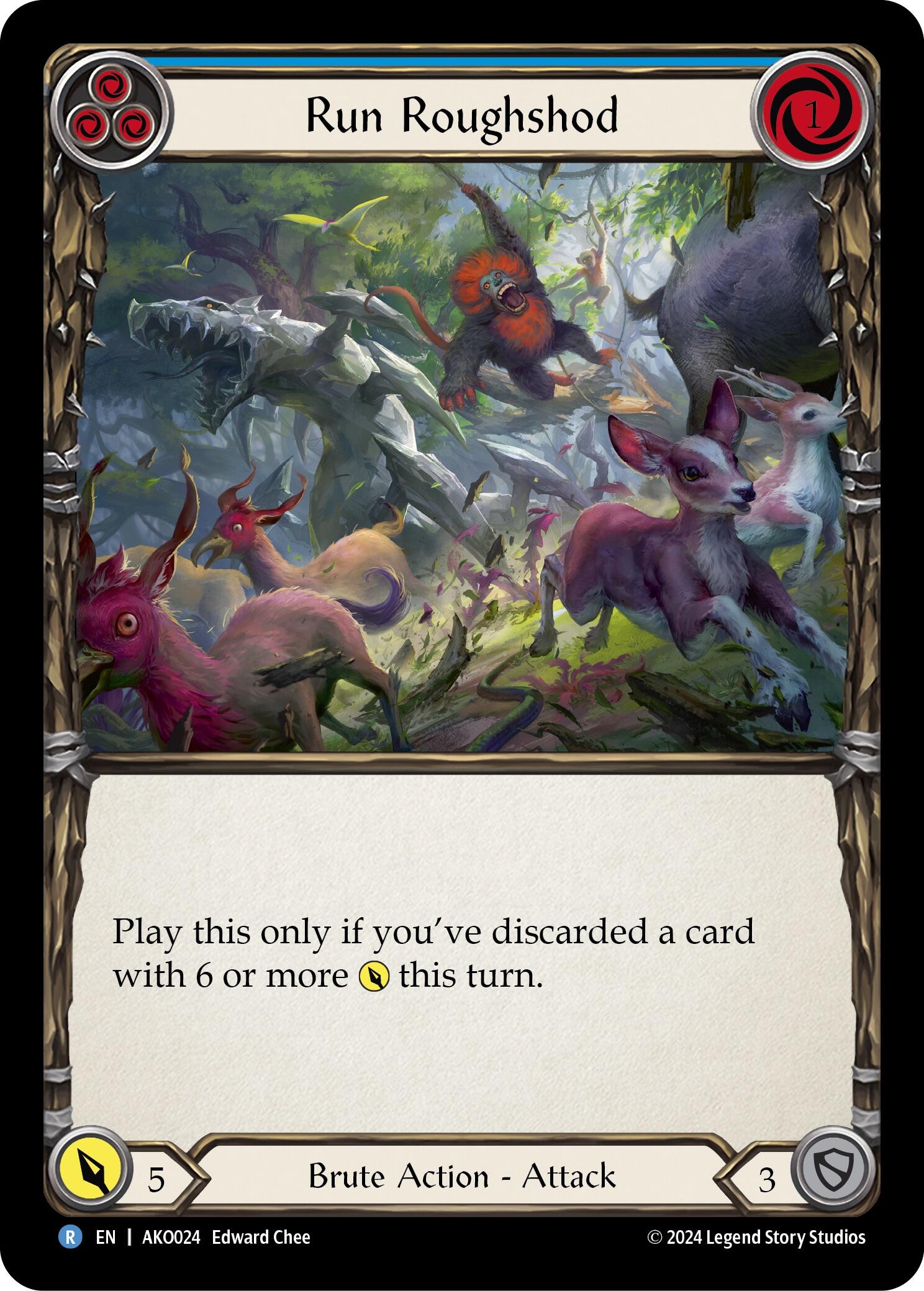 Run Roughshod [AKO024] (Armory Deck: Kayo)  Rainbow Foil | Webway Games